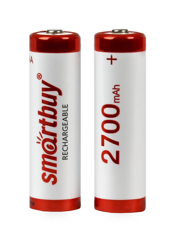 Батарея аккум. AA NiMH 2700mAh Smartbuy АА/2BL /2шт в блистере/ (цена за 1шт)