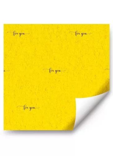 Бумага упаковочная  "Желтый фетр"for you 67,4х97,4см