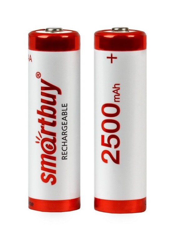 Батарея аккум. AA NiMH 2500mAh Smartbuy /2шт в блистере/ (цена за 1шт)