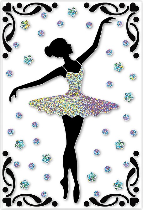 Мозаика стикерами самокл. А6+ "Балерина. Юность" (декорирование)
