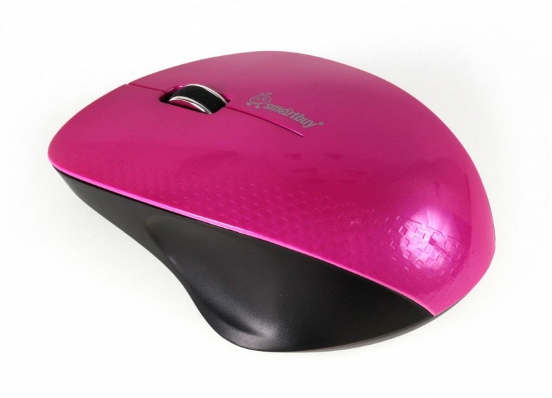 Мышь беспроводная 3кл Smartbuy 309AG-I черный/розовый