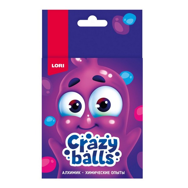 Химические опыты "Crazy Balls" Розовый, голубой и фиолетовый шарики