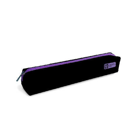 Пенал-тубус 200х35х35 черно-фиолетовый