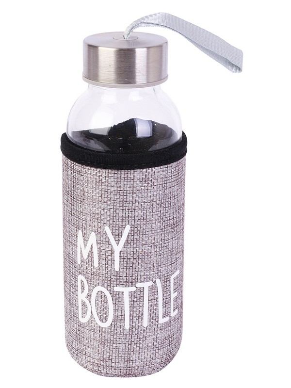Бутылочка д/воды 300мл, My bottle чехол серый 