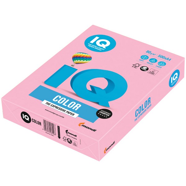 Бумага А4  80г 500л. IQ Color Pale розовый фламинго