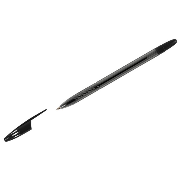 Ручка масл. черная 0,7мм "555" /50/