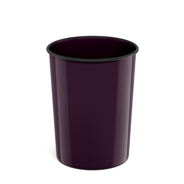Корзина для бумаг 13.5л "Marsala" литая фиолетовая