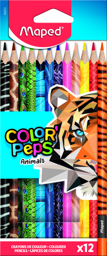 Карандаши цв. 12цв. ColorPeps Animals