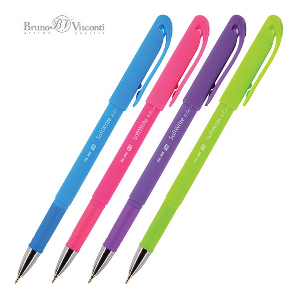 Ручка масл. синяя 0,5мм "SoftWrite. Special" /24/