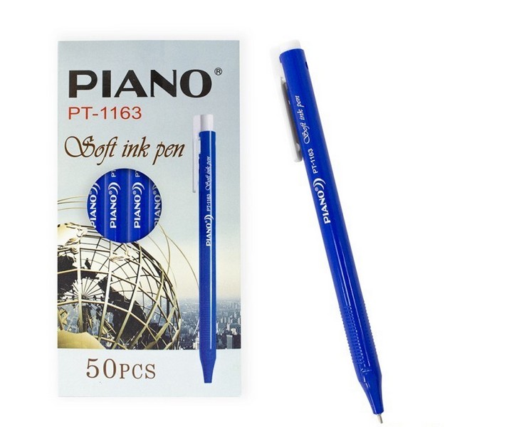 Ручка масл. авт. синяя 0,5мм Piano /50/