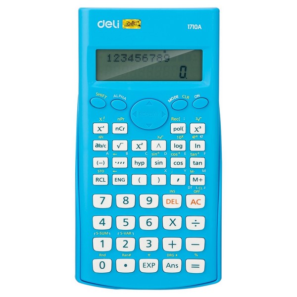 Калькулятор научн. 10+2 разр. 240 функций синий