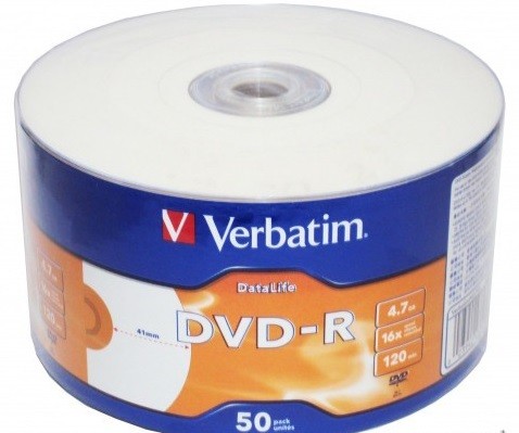 DVD-R 16x 4.7Gb Verbatim bulk Printable /50/